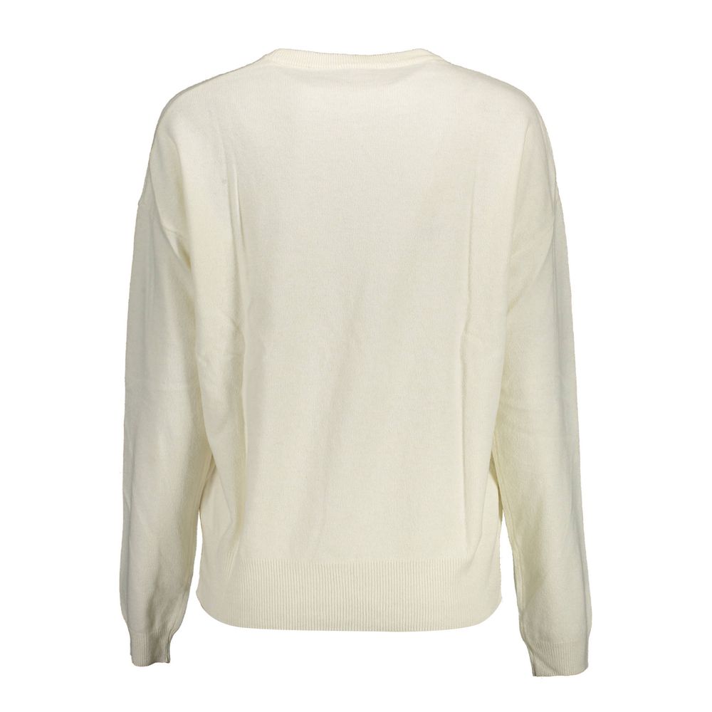 U.S. POLO ASSN. White Polyamide Women's Sweater