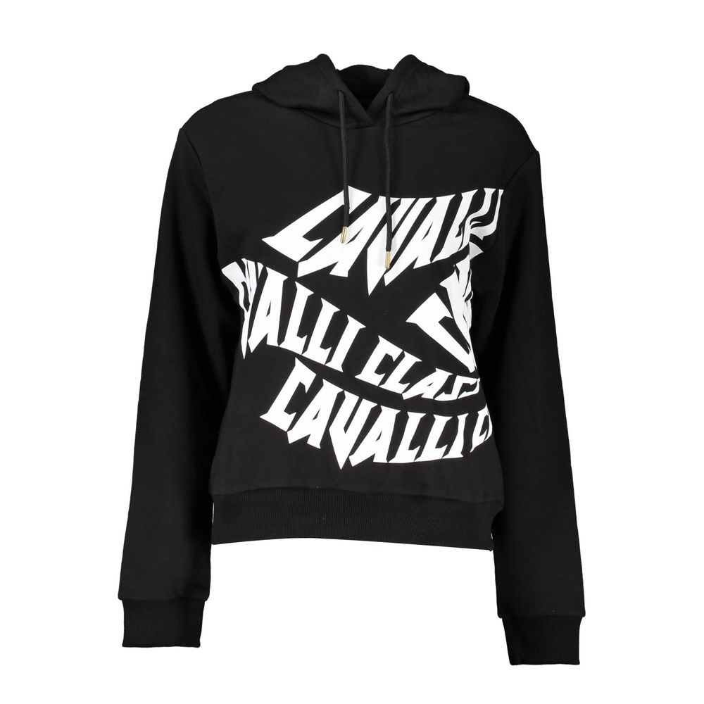 Cavalli Class Black Cotton Women Sweatshirt
