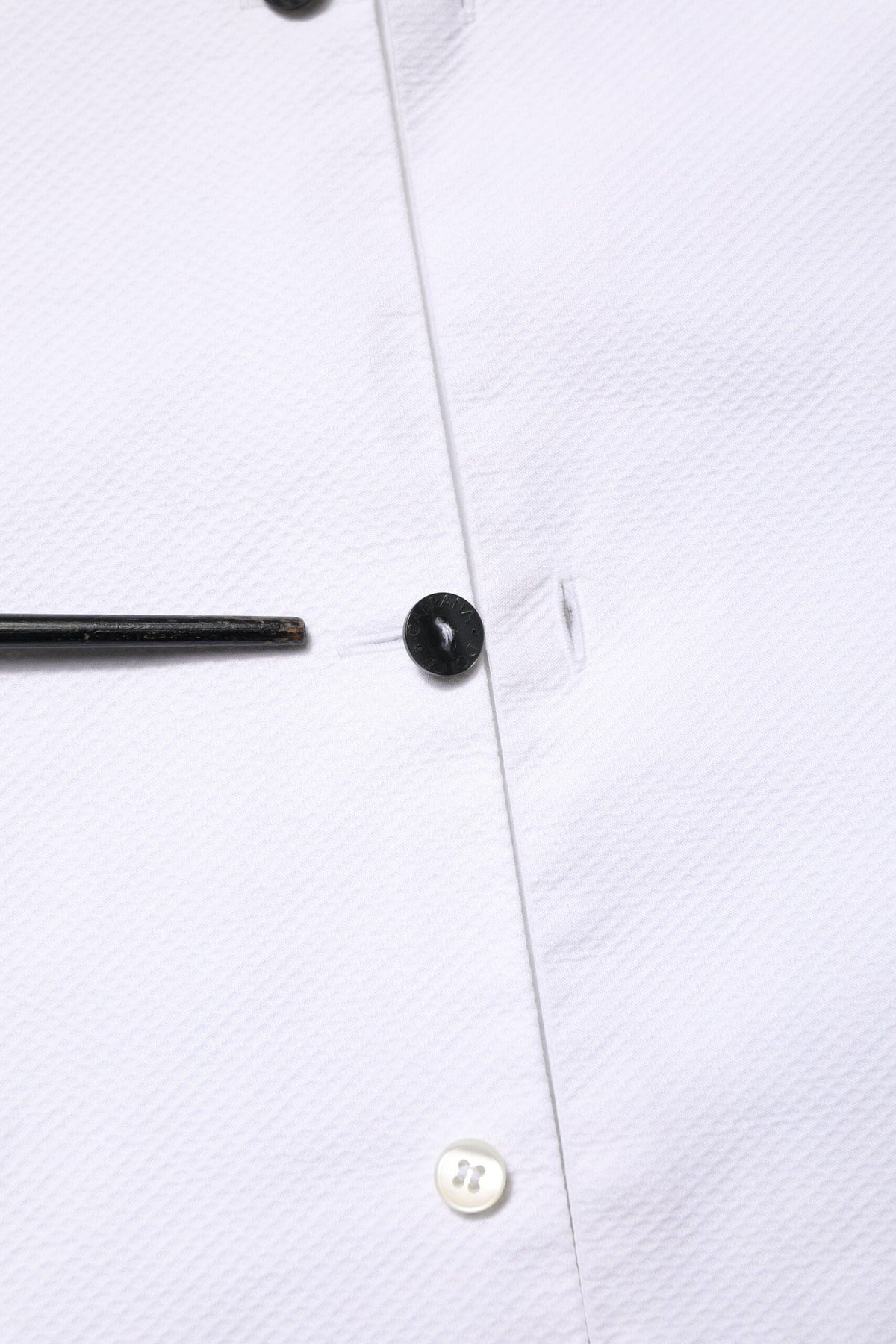 Dolce & Gabbana White Bib Cotton Poplin GOLD Men Formal Shirt