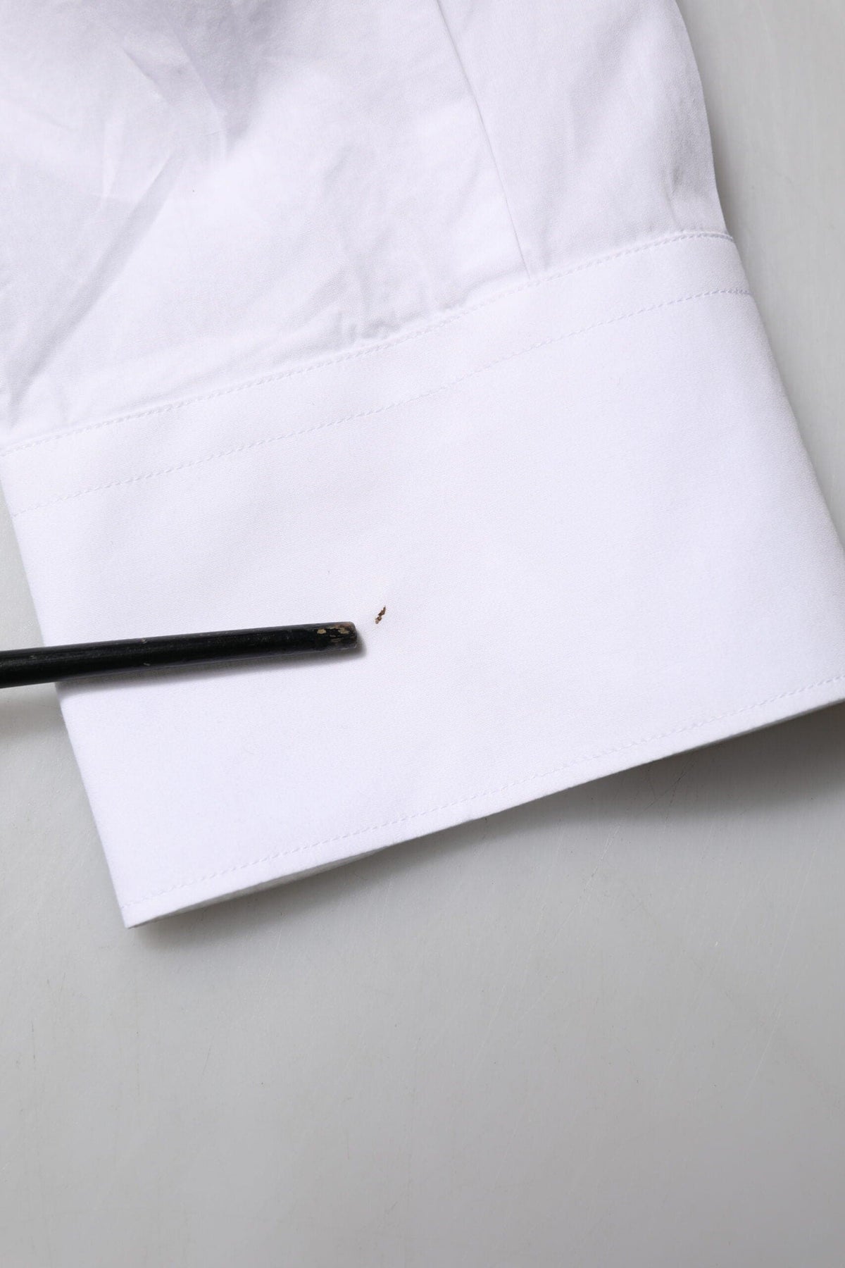 Dolce & Gabbana White Bib Cotton Poplin GOLD Men Formal Shirt