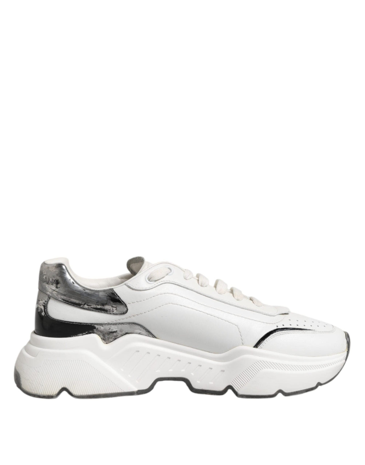 Dolce & Gabbana White Daymaster Leather Low Top Sneakers Shoes