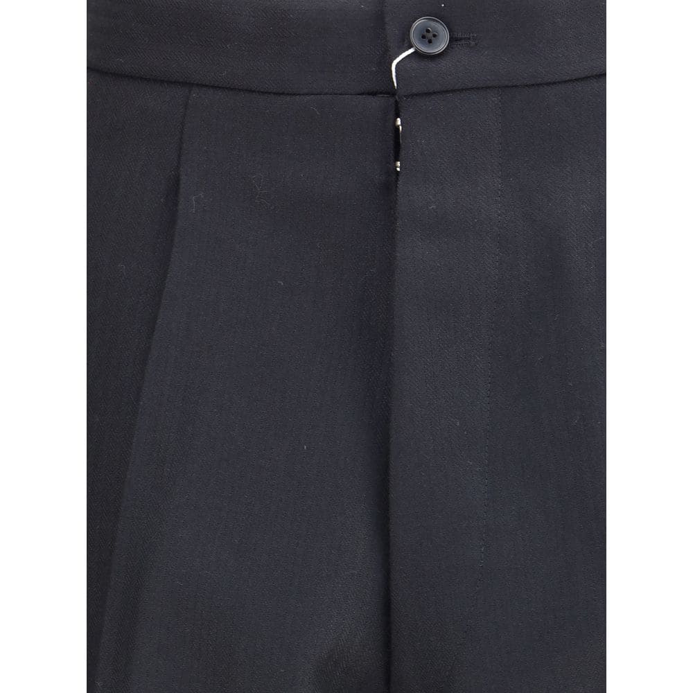 Margiela Black Wool Dress Pants