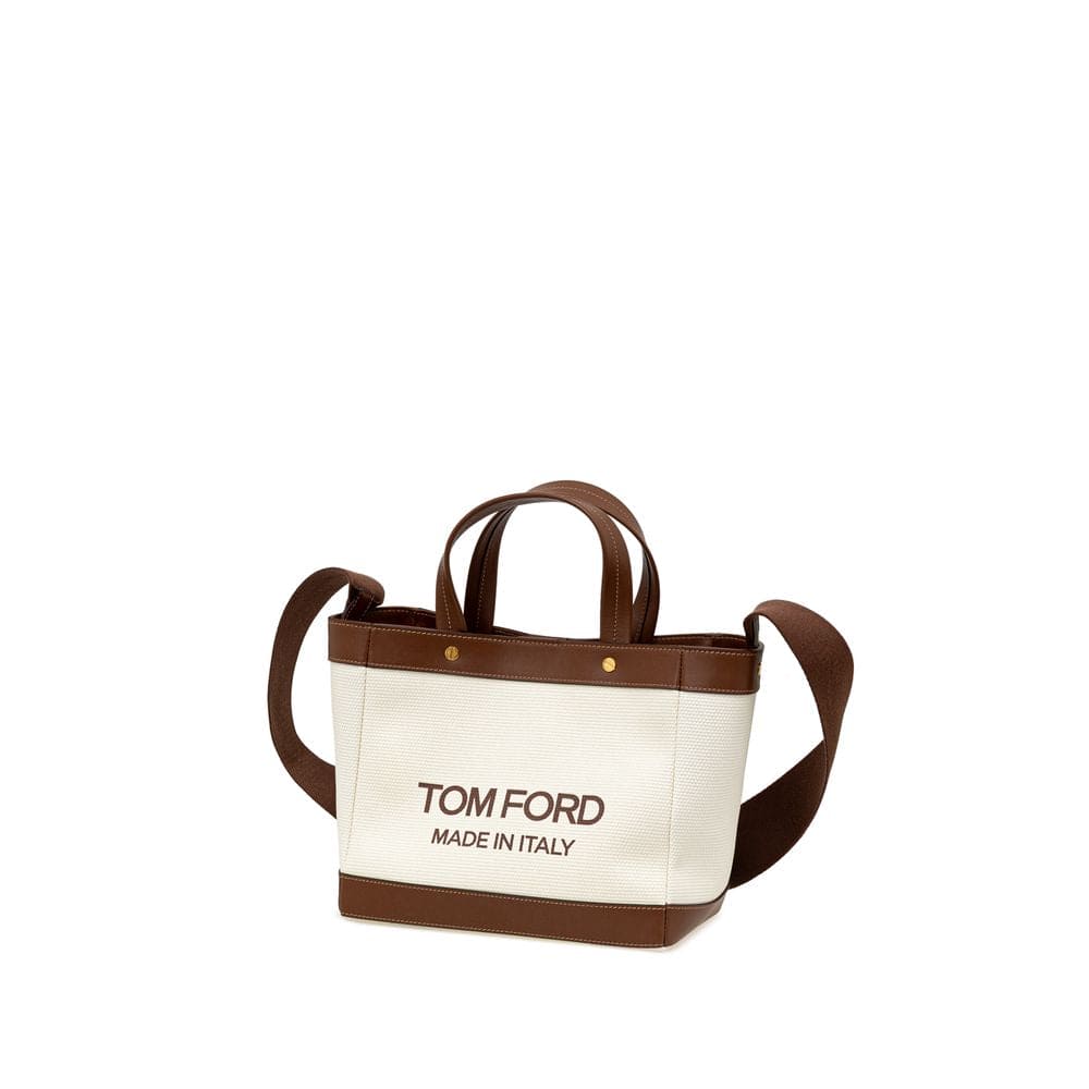 Tom Ford Beige Cotton Tote Bag