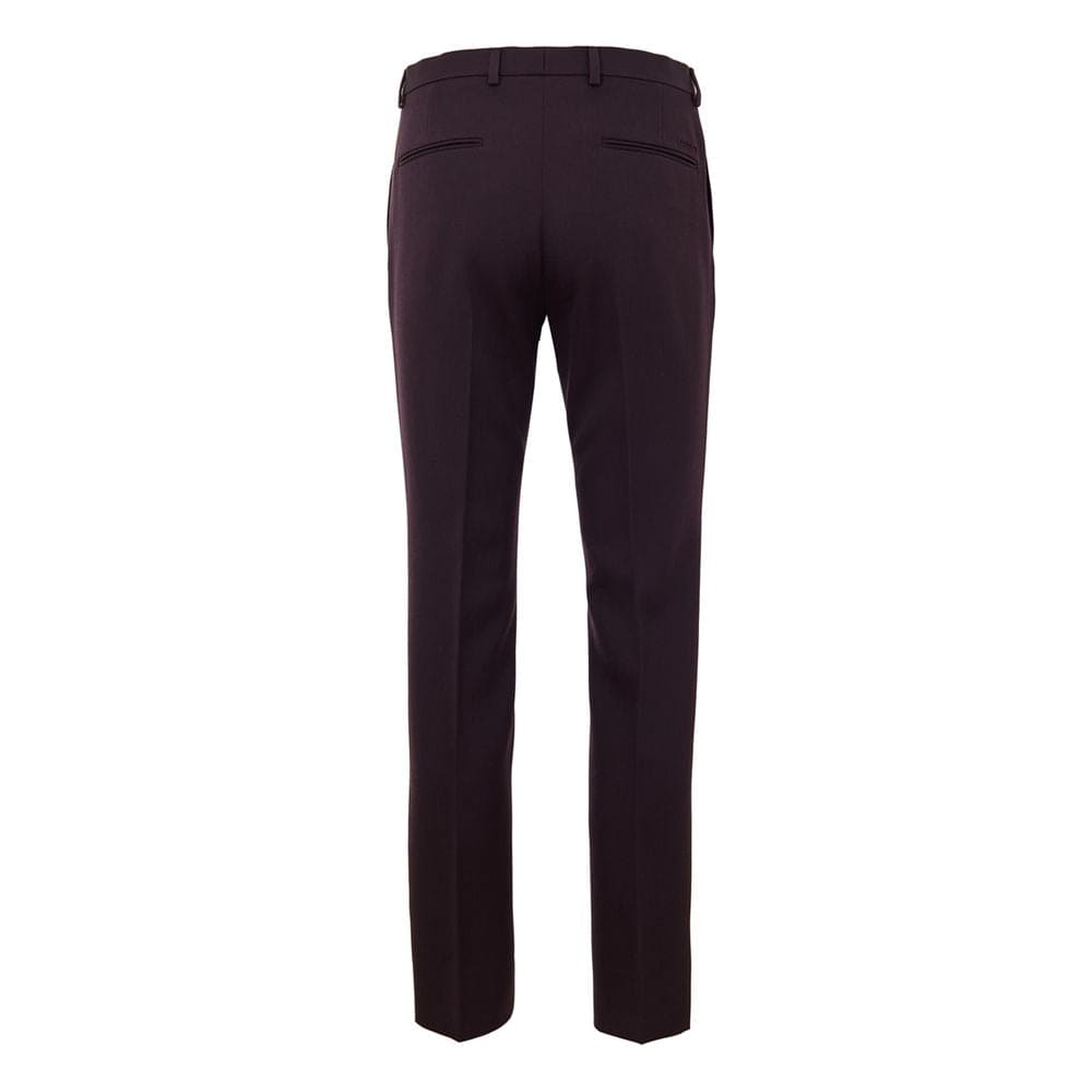 Gucci Bordeaux Wool Dress Pants