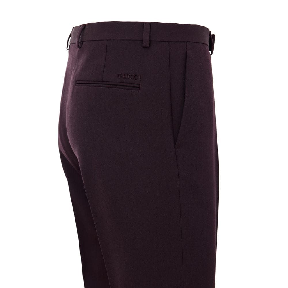 Gucci Bordeaux Wool Dress Pants JOHNYCARRIBEAN Gucci Bordeaux Wool Dress Pants JOHNYCARRIBEAN
