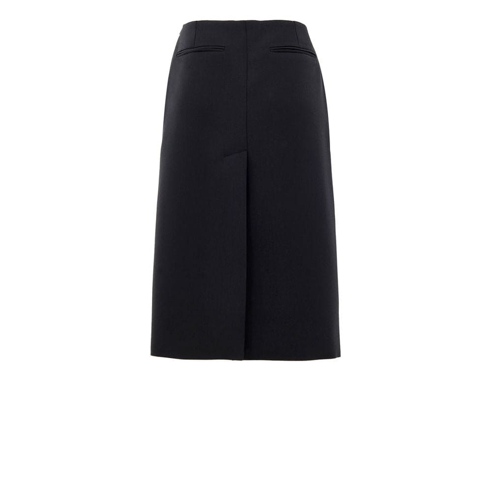 Gucci Black Wool Midi Skirt