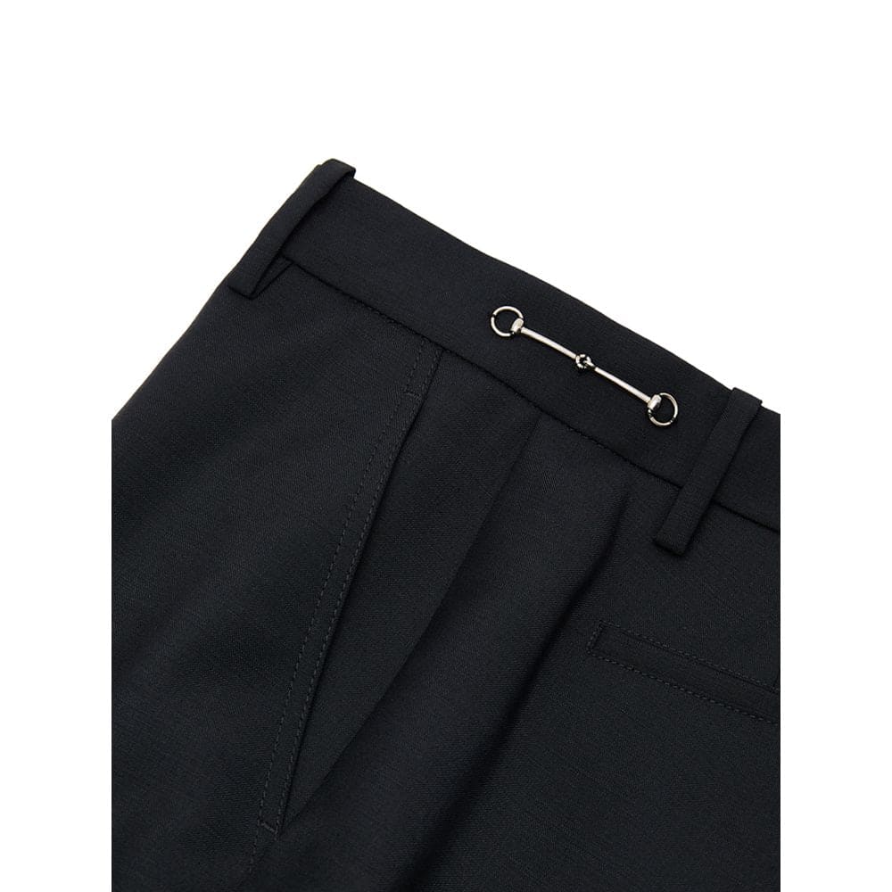 gucci dress pants Gucci Black Wool Dress Pants – JOHNYCARRIBEAN