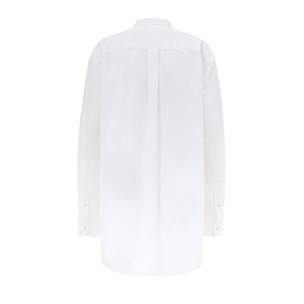 Gucci White Cotton Blouse
