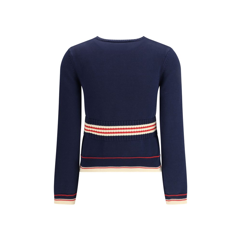 Valentino Blue Cotton Sweatshirt