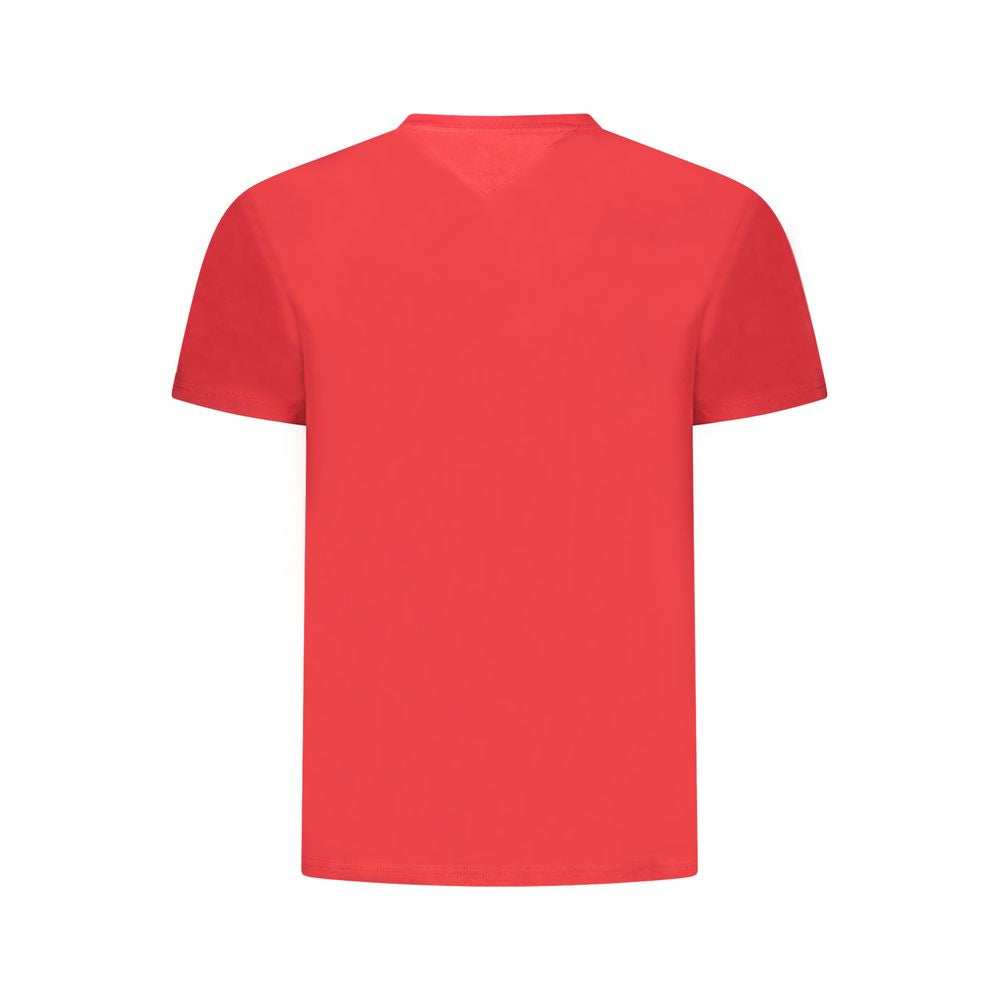 Tommy Hilfiger Red Cotton Men's T-Shirt