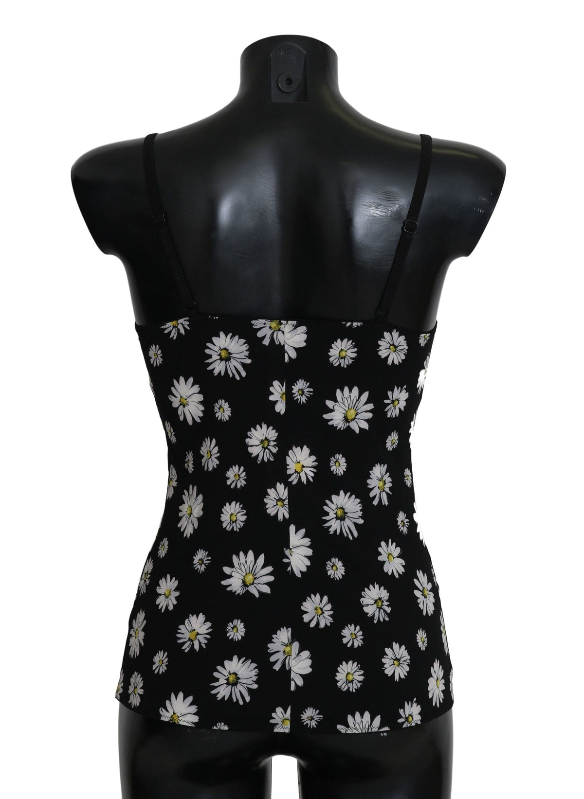 Robe chemise élégante en dentelle fleurie noire Dolce &amp; Gabbana