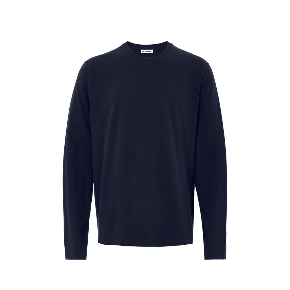Jil Sander Blue Cotton T-Shirt