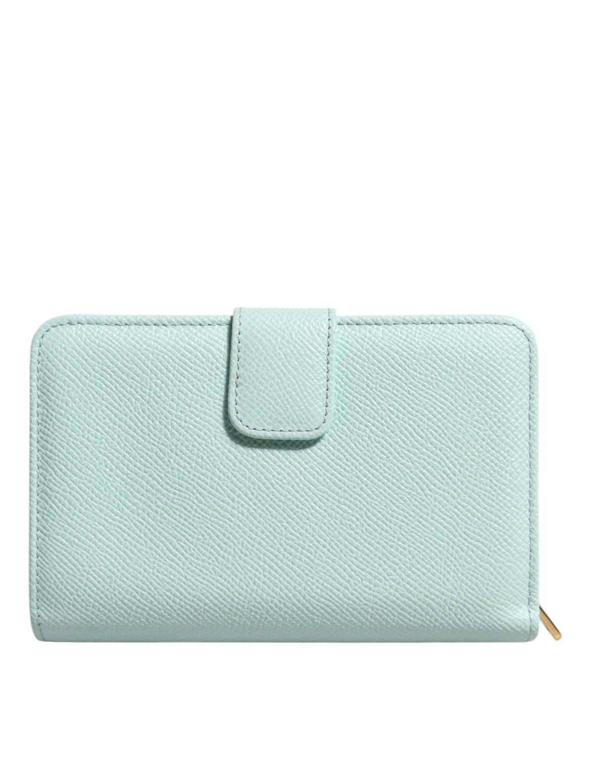 Dolce & Gabbana Mint Green Leather Bifold Continental Clutch Wallet