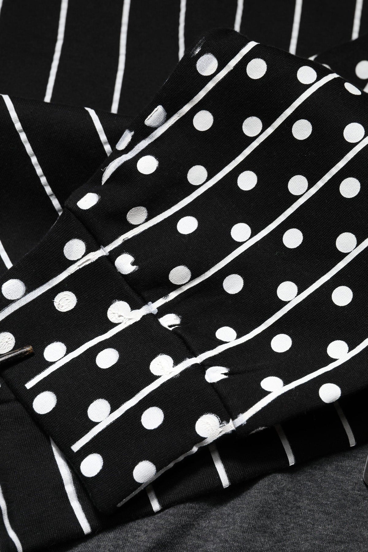 Dolce & Gabbana Black Stripes Hooded Men Sweatshirt Sweater