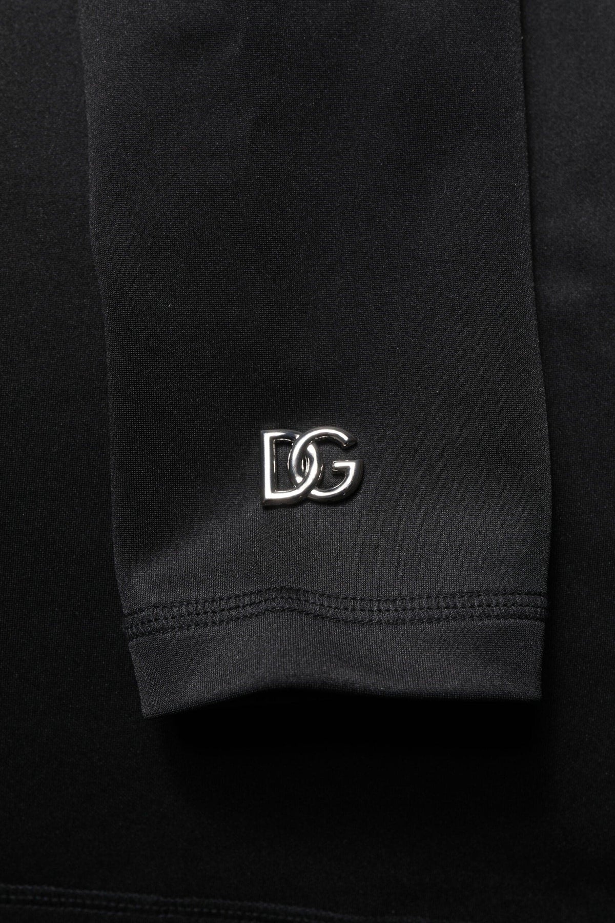 Dolce & Gabbana Black Polyester Turtleneck Pullover Sweater