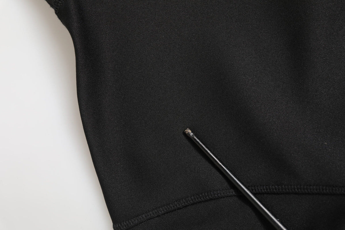 Dolce & Gabbana Black Polyester Turtleneck Pullover Sweater