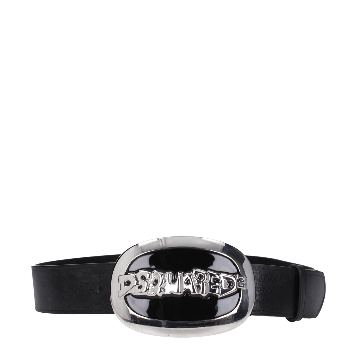 Dsquared² Black Leather Belt