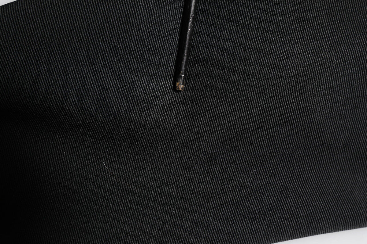 Dolce & Gabbana Black Acetate HighWaist Tapered Trouser Pants