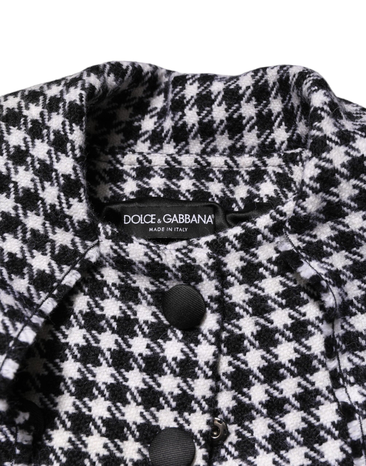 Dolce & Gabbana Multicolor Wool Monochrome Patterned Jacket