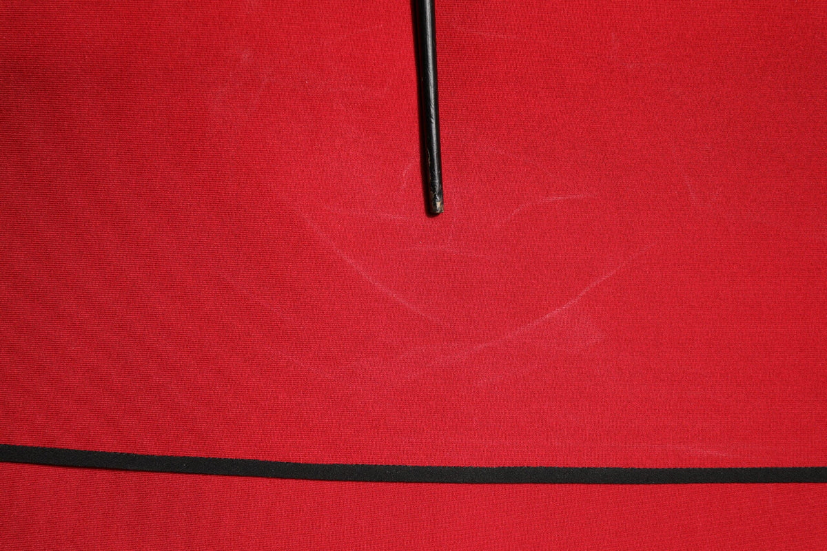 Dolce & Gabbana Red Viscose Stretch Slit Sheath Midi Dress