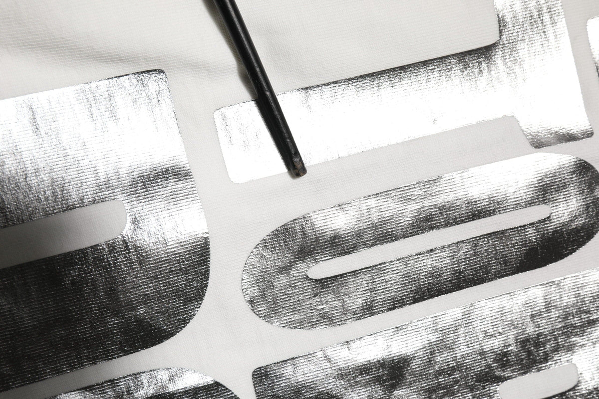 Dolce & Gabbana White Metallic Print Cotton CrewNeck T-shirt