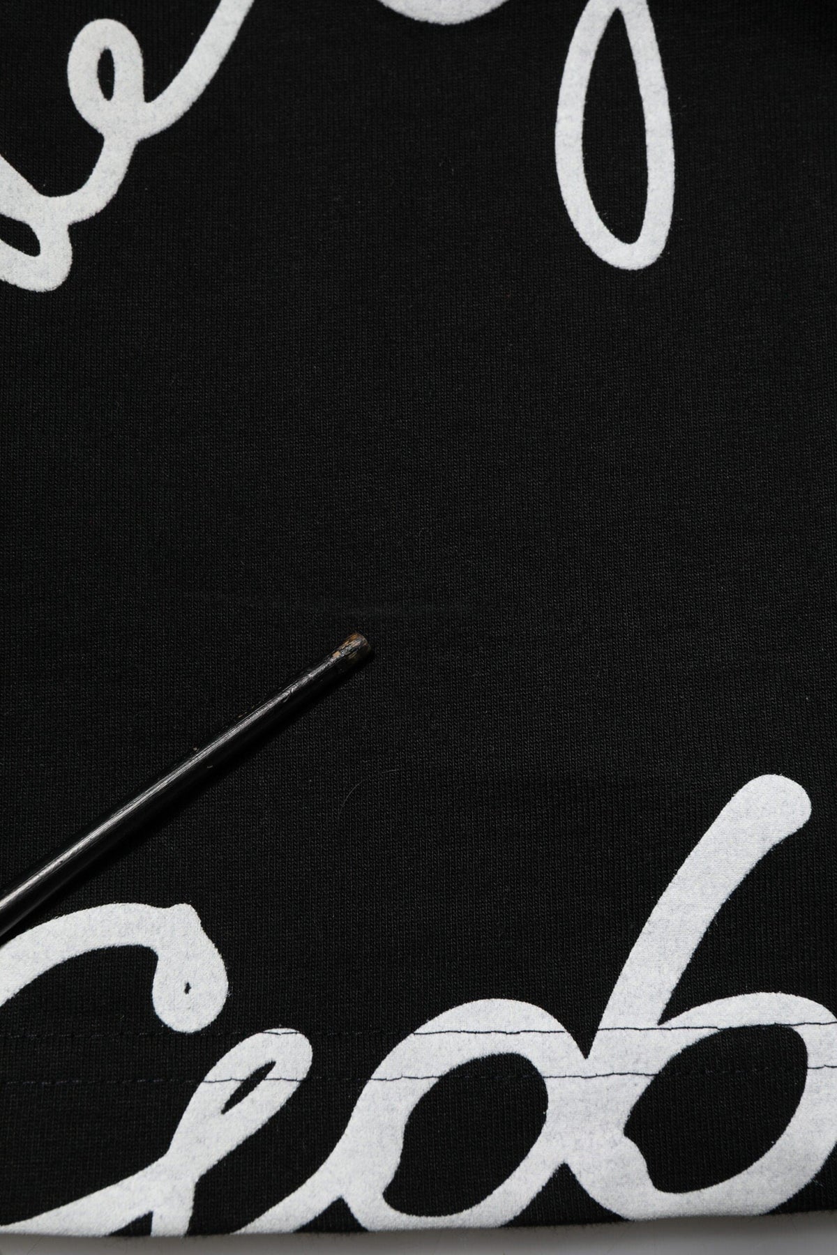 Dolce & Gabbana Black Logo Print Cotton Crew Neck  T-shirt