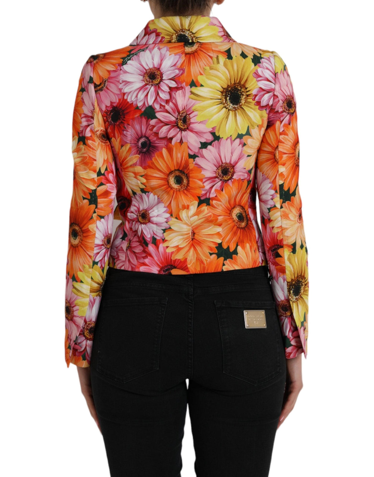 Dolce & Gabbana Multicolor Daisy Print Floral Fantasy Jacket