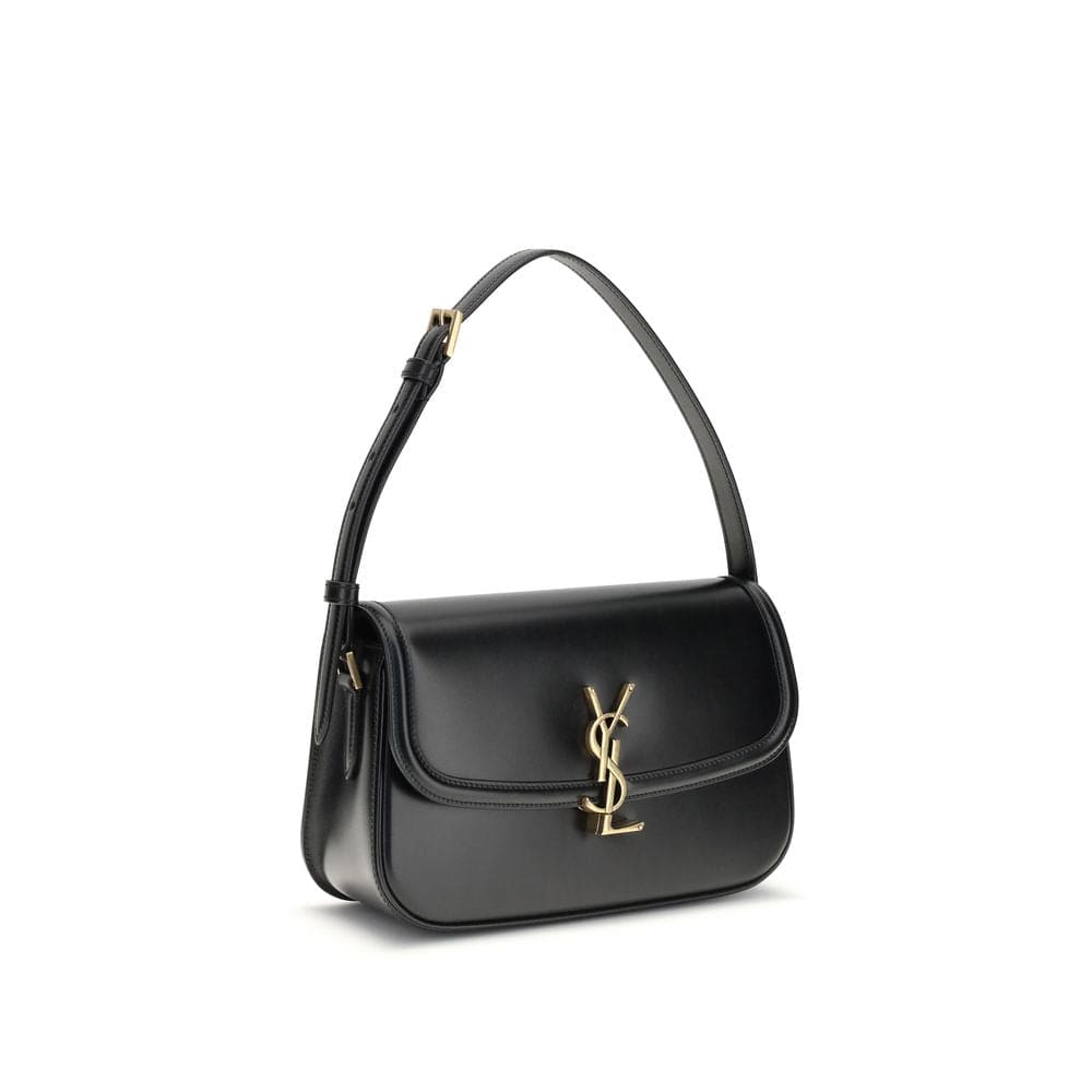 Saint Laurent Black Calf Leather Bos Taurus Shoulder Bag