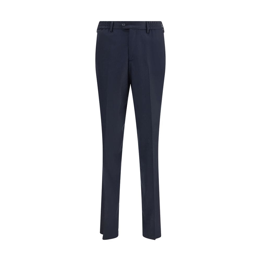 Lardini Blue Fleece Wool Chino Pants