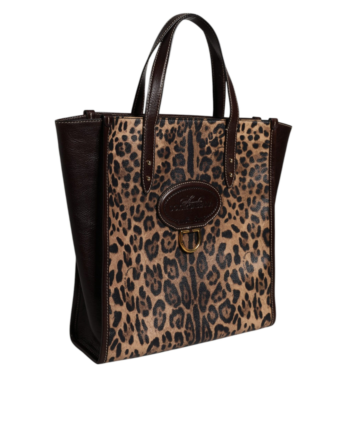 Dolce & Gabbana Multicolor Leopard Shopping Tote Shoulder WomenBorse Bag