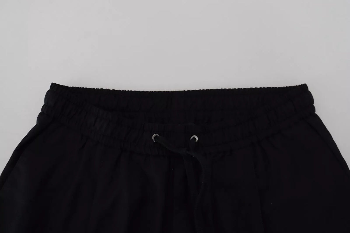 Dolce & Gabbana Black Jogger Wool Jogging Trouser