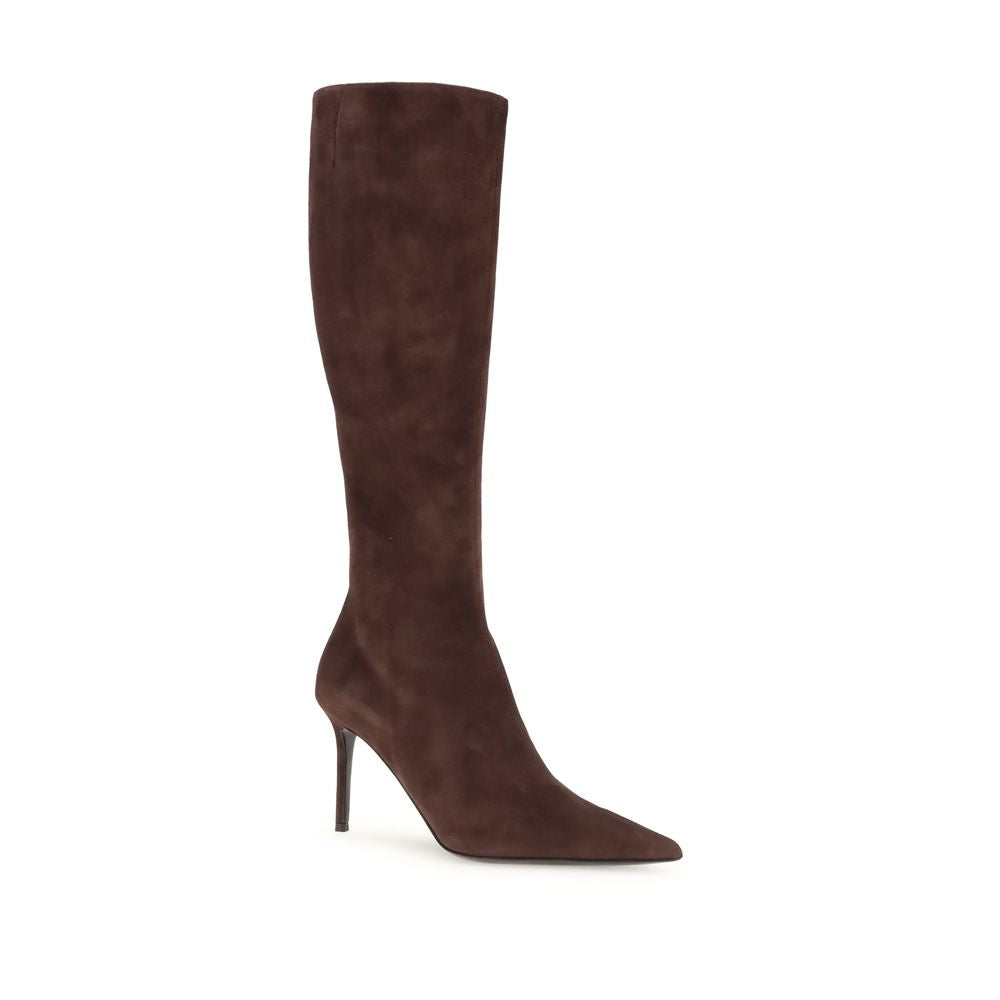 Giuseppe Zanotti Brown Leather High Heel Boots