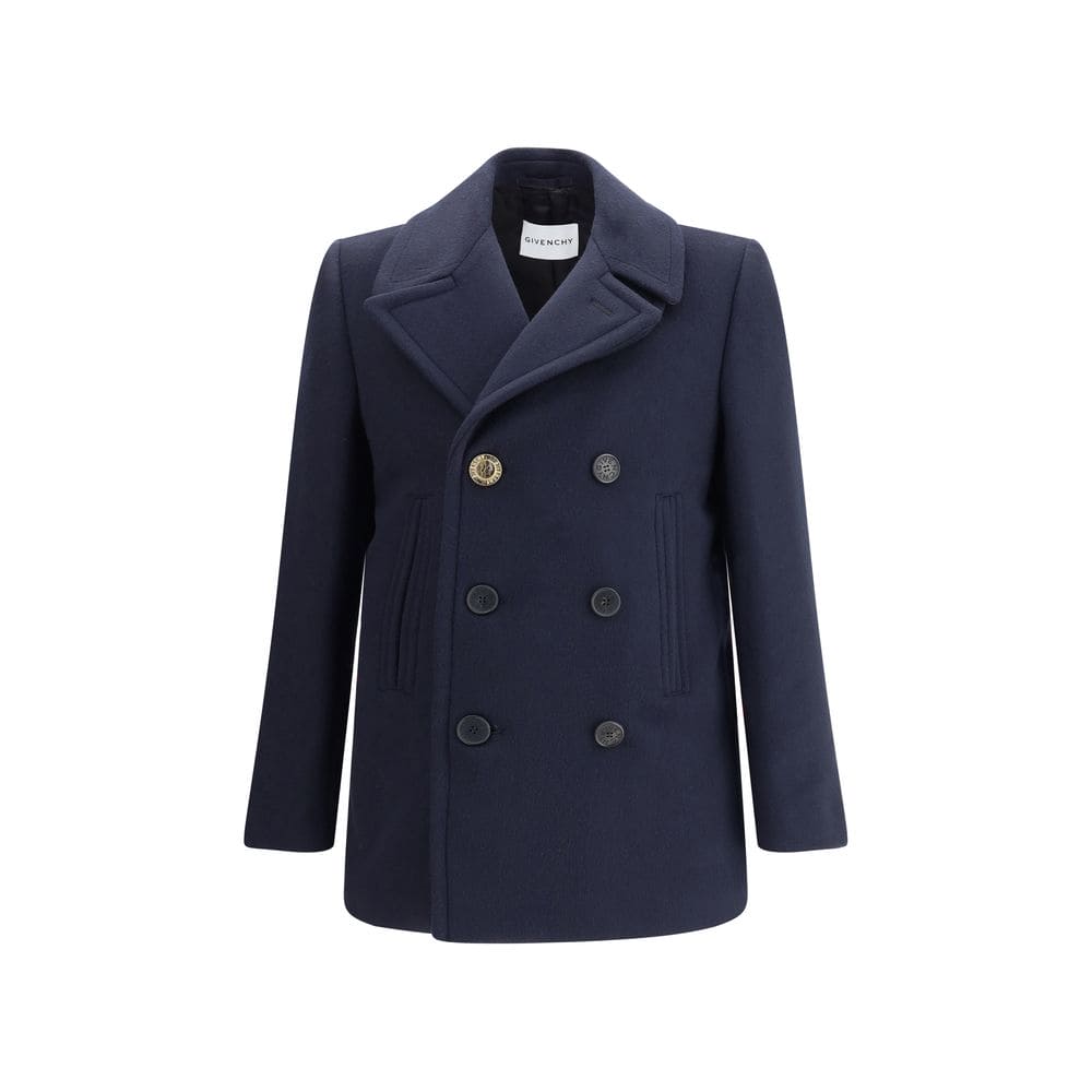 Givenchy Blue Wool Coat