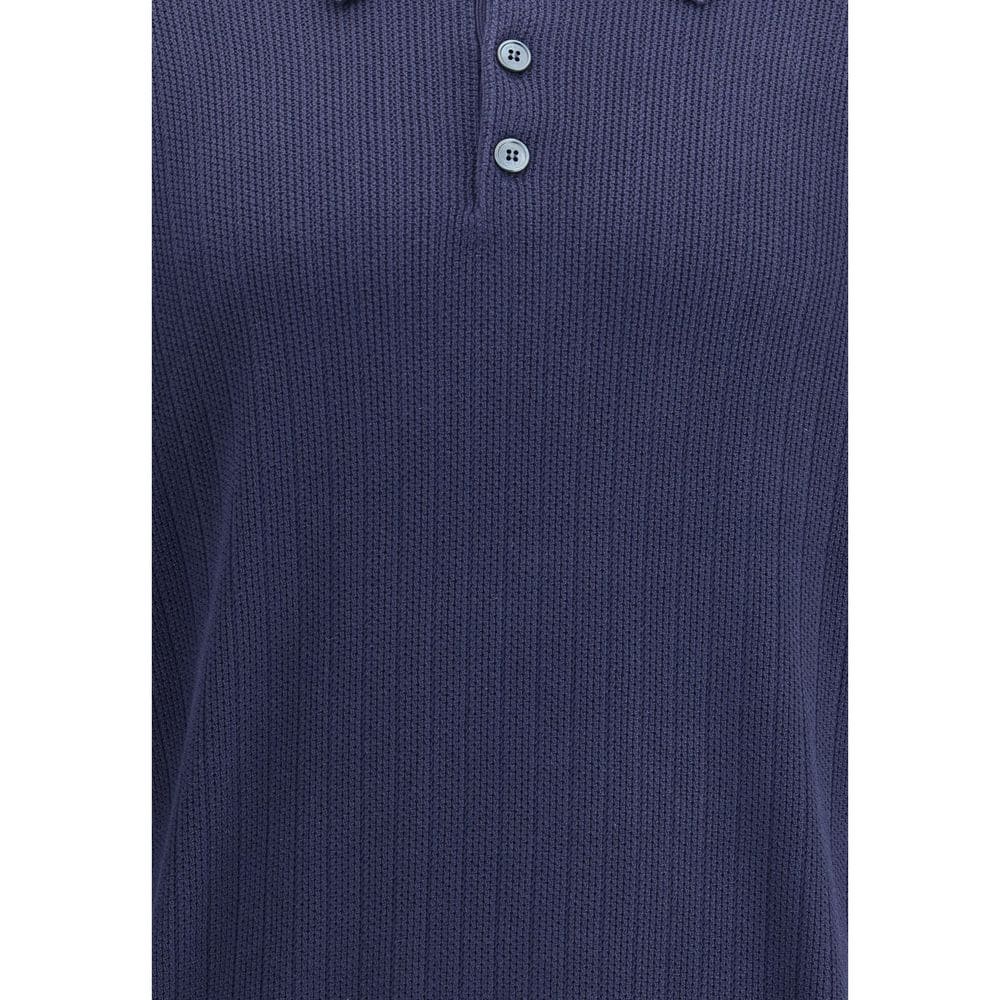 Brunello Cucinelli Blue Cotton Sweatshirt