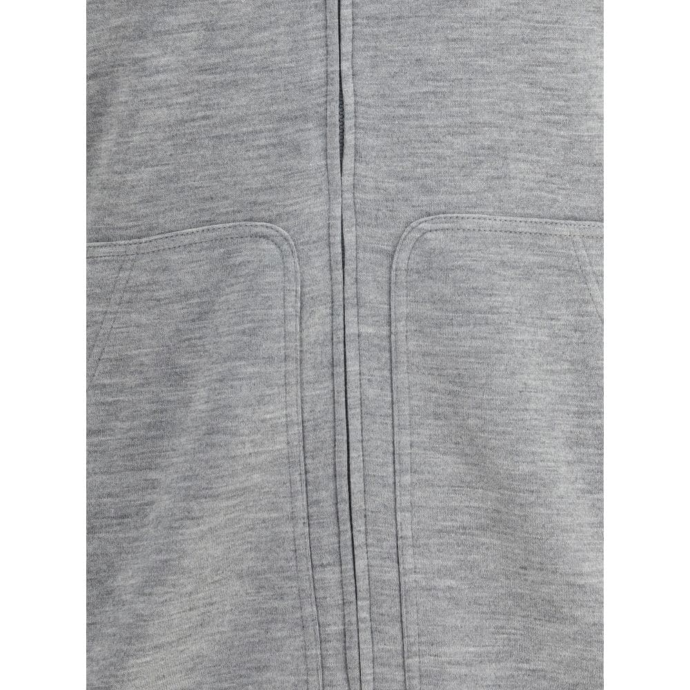 Brunello Cucinelli Gray Cashmere Sweatshirt