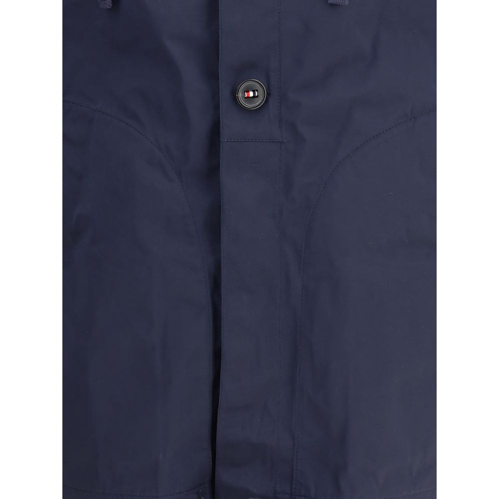 Thom Browne Blue Polyester Shell Jacket
