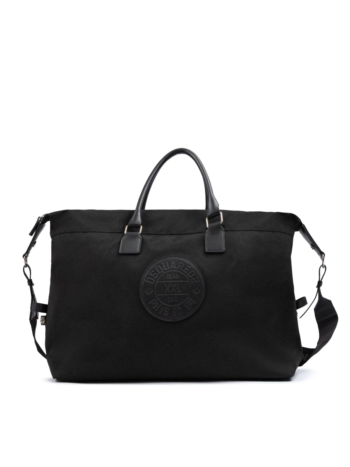 Dsquared² Black Fabric Weekend Travel Bag