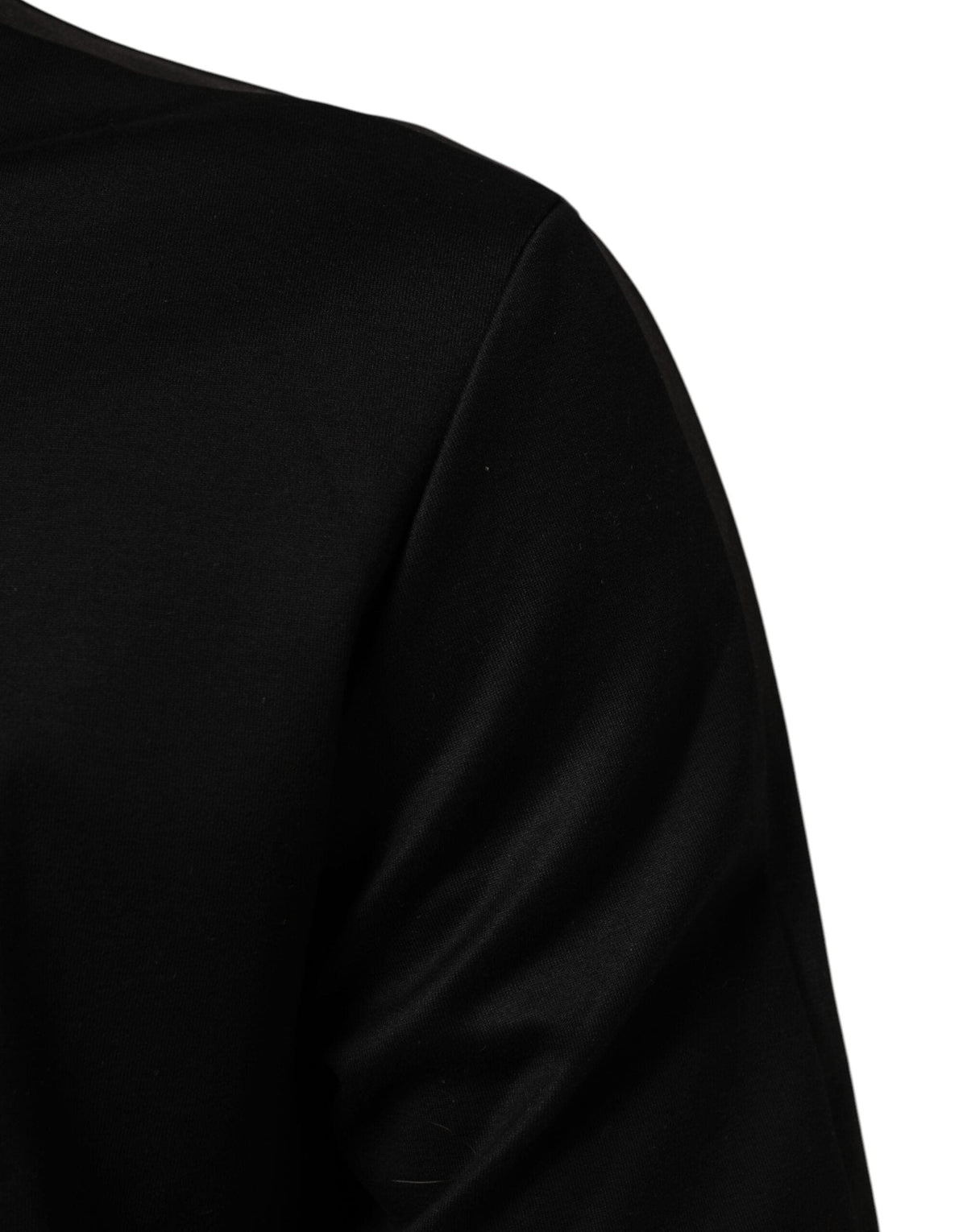 Dolce & Gabbana Black Cotton Logo Full Zip Men Bomber Jacket