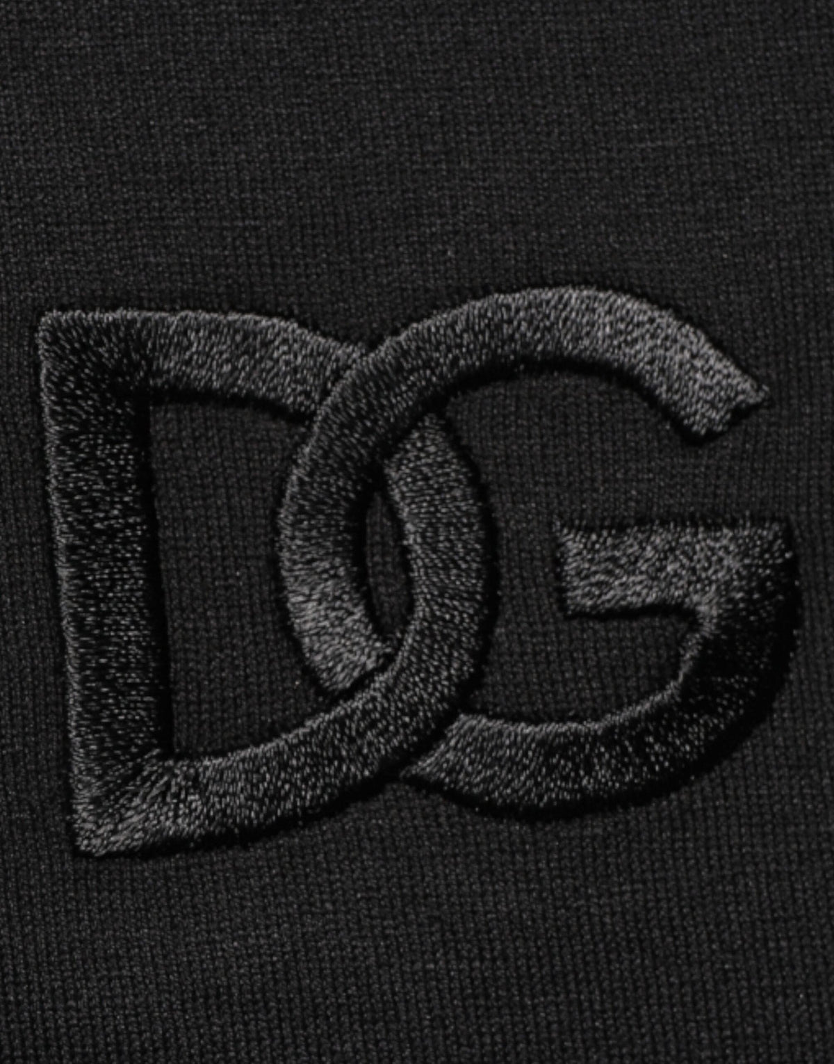 Dolce & Gabbana Black Cotton Embroidered DG Logo Pocket T-shirt