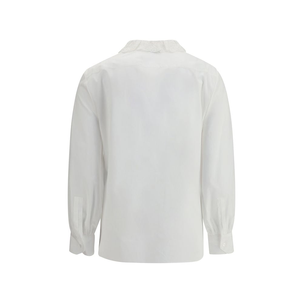 Saint Laurent White Cotton Dress Shirt