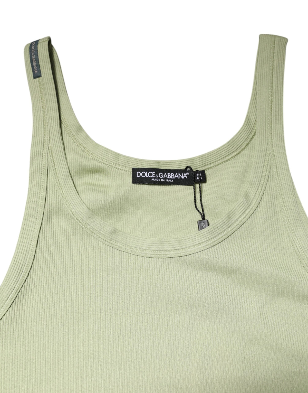 Dolce & Gabbana Light Green Tank Sleeveless Men Men T-shirt