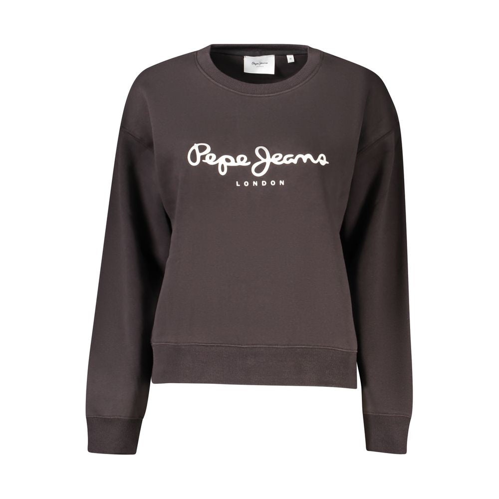 Pepe Jeans Black Cotton Women's Sweatshirt