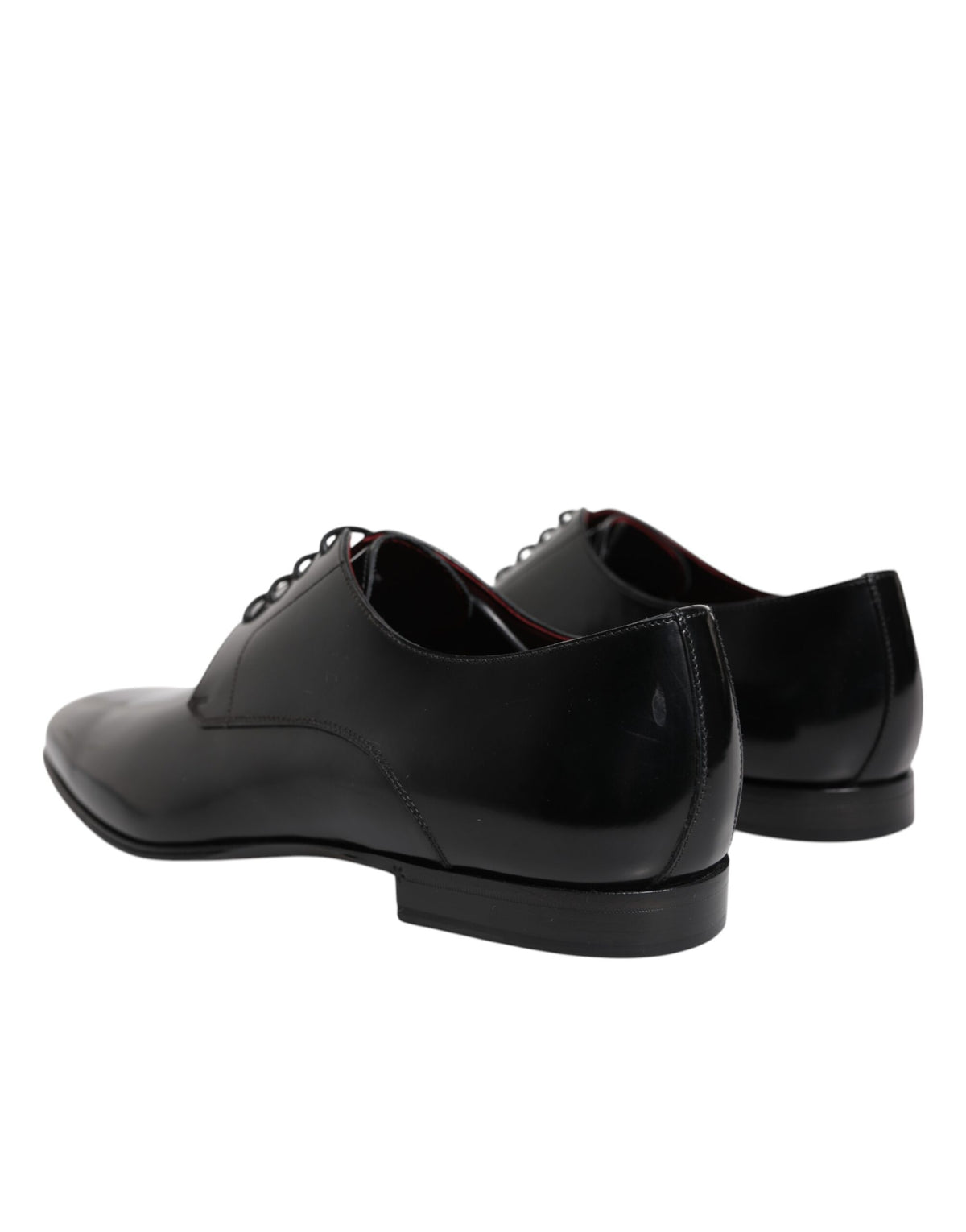 Dolce & Gabbana Men Dress Black Calfskin Leather Derby Shoes