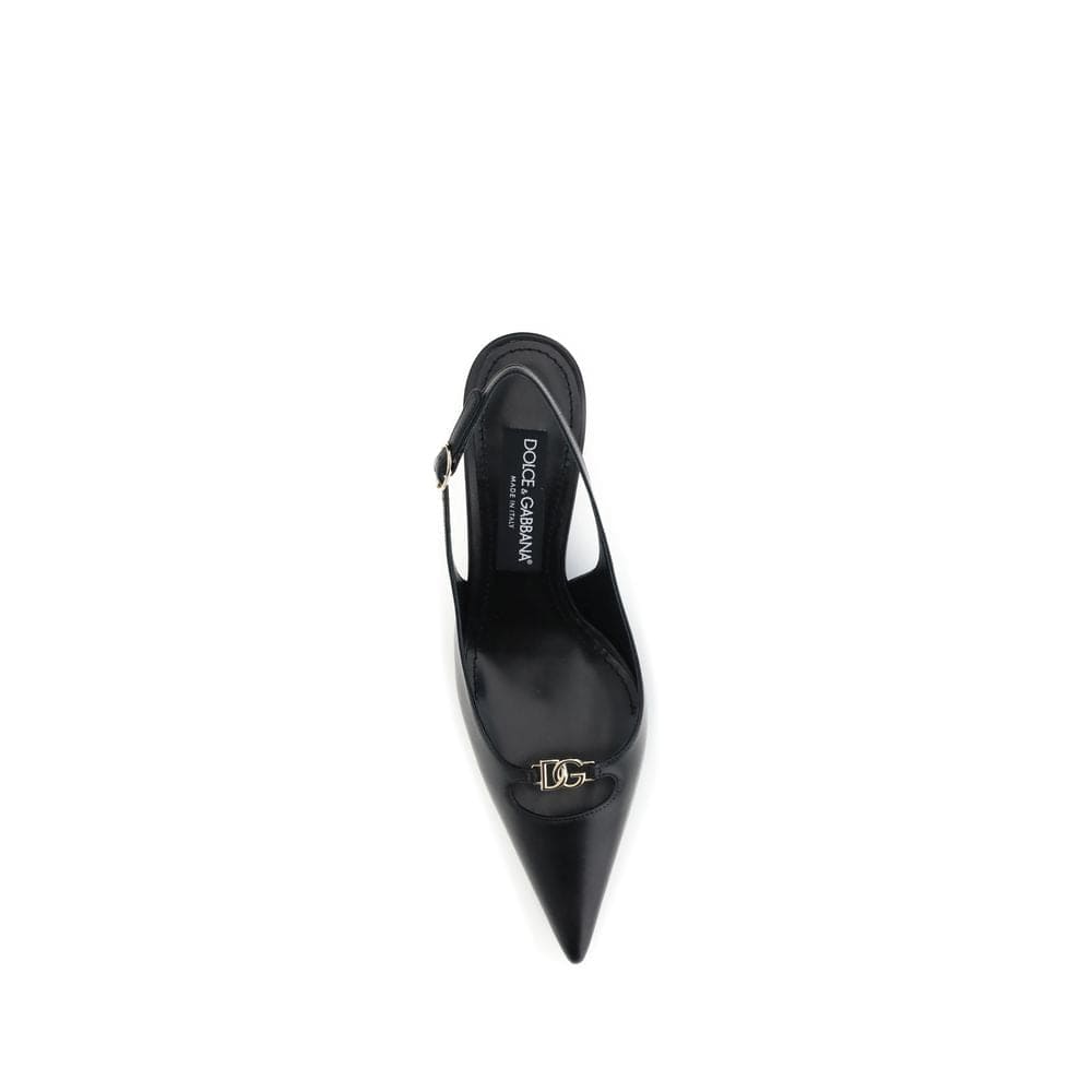 Dolce & Gabbana Black Goatskin High Heel Pumps