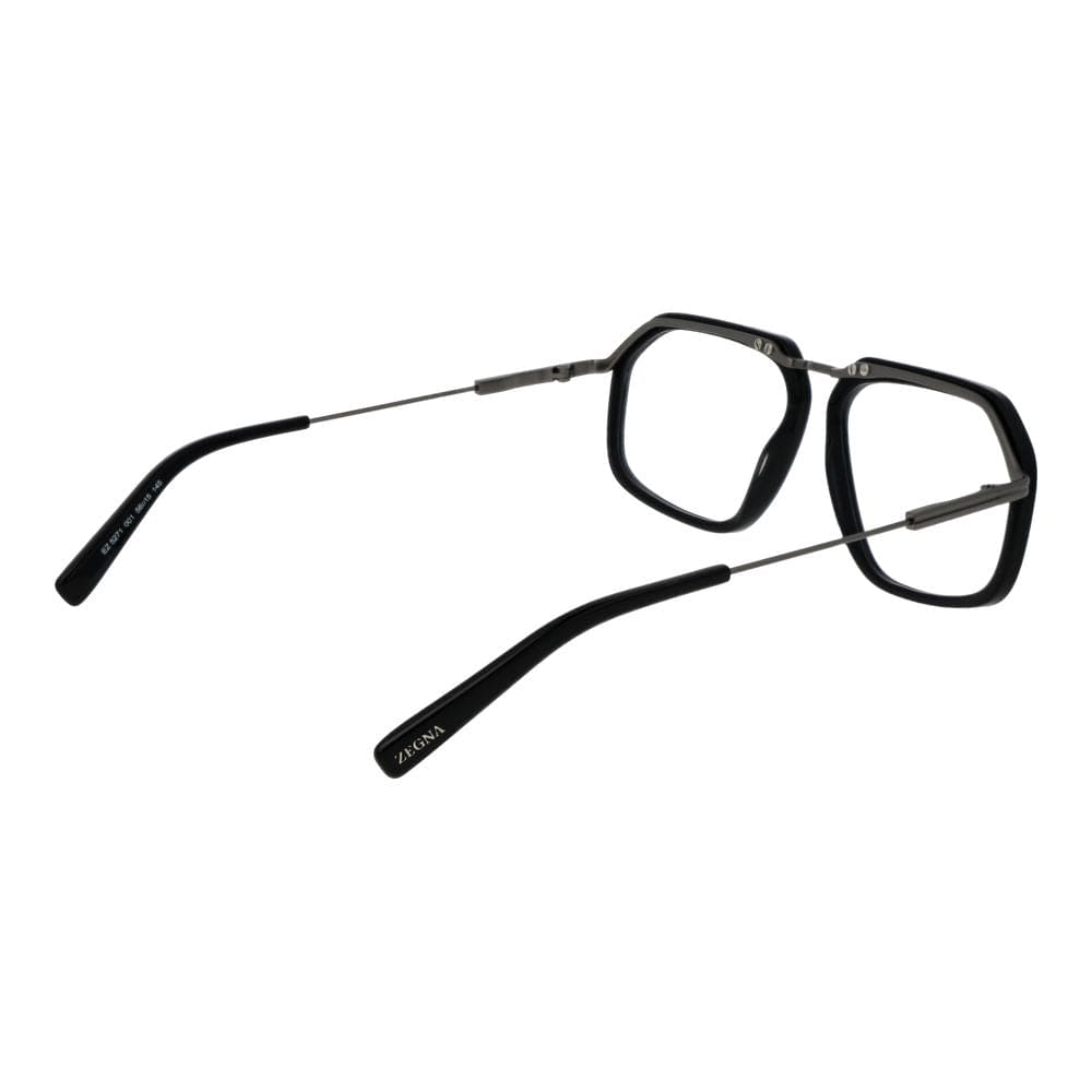 Ermenegildo Zegna Black Metal Glasses (Frames)