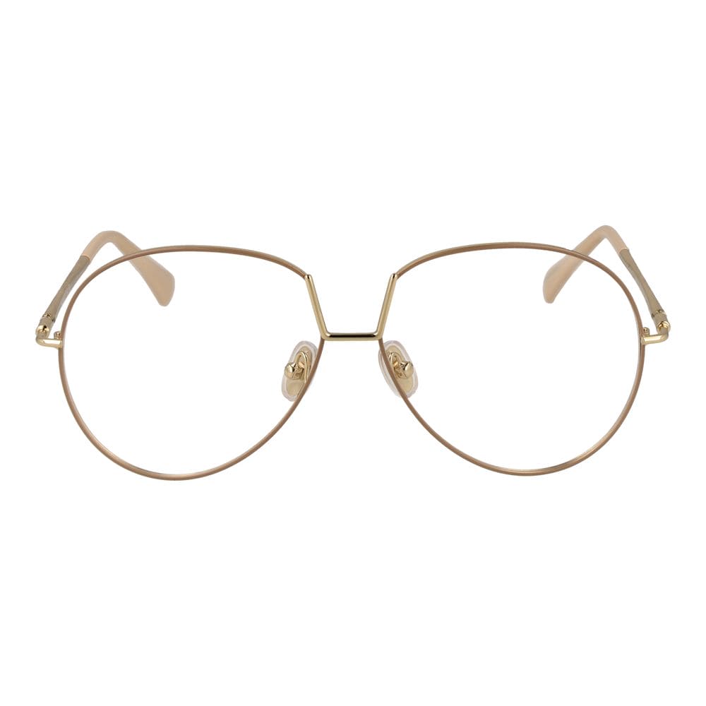 Max Mara Beige Metal Glasses (Frames)