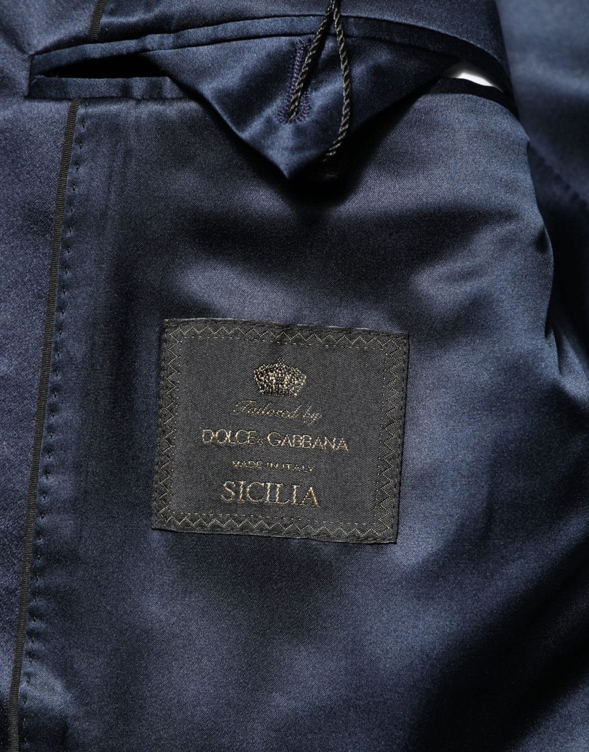 Dolce & Gabbana Black 3 Piece Wool Silk Blend Suit SICILIA