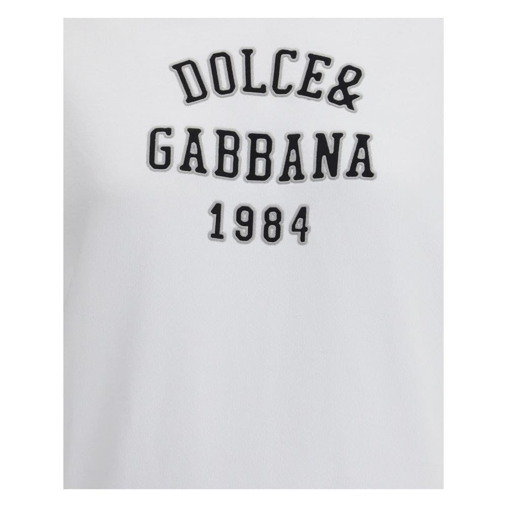 Dolce & Gabbana White Cotton Sweatshirt