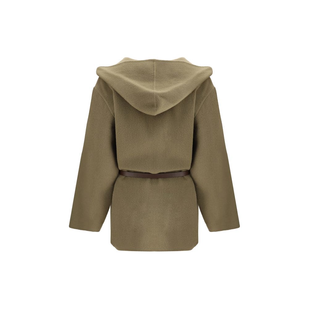 Jacob Cohen Brown Fleece Wool Coat