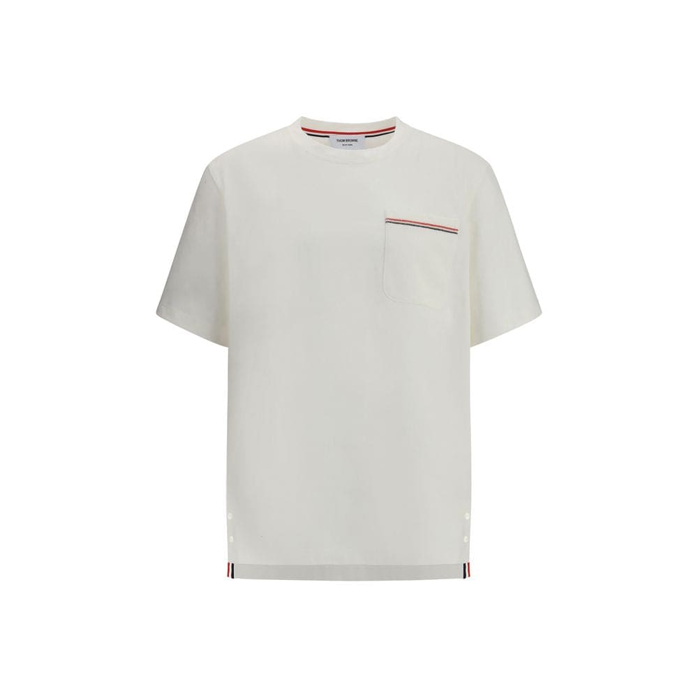 Thom Browne White Cotton T-Shirt